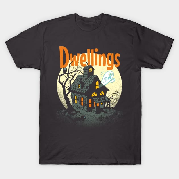 Dwellings - Haunted House T-Shirt by jaystephens